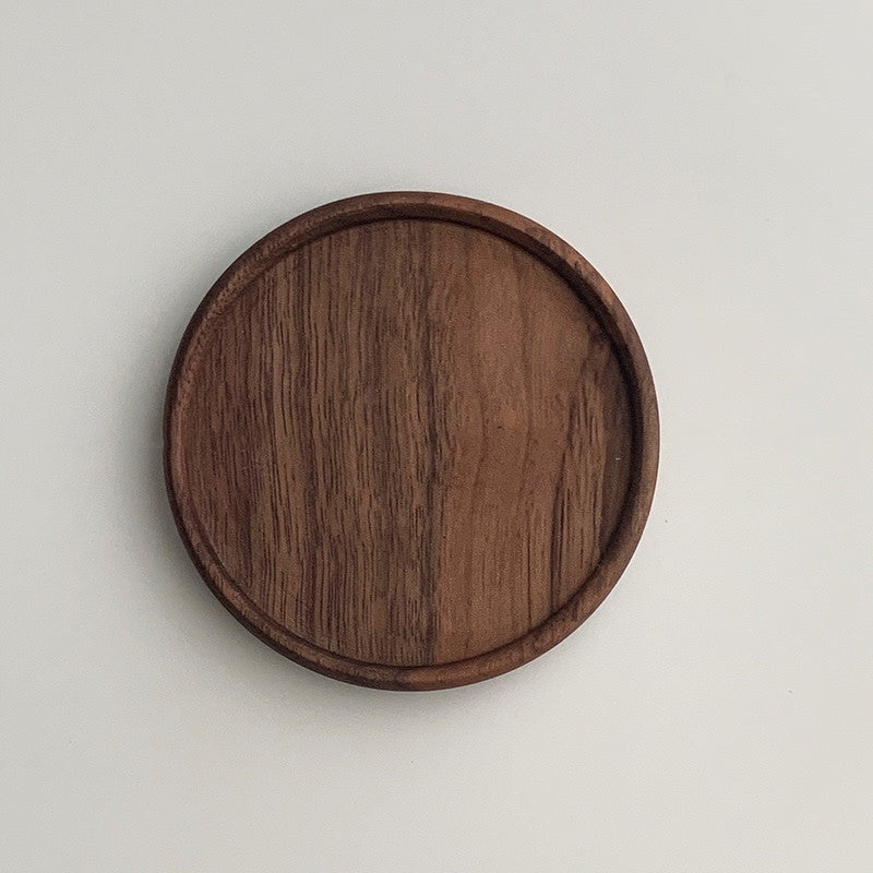 Unpainted Japanese Walnut Insulated Wooden Coaster