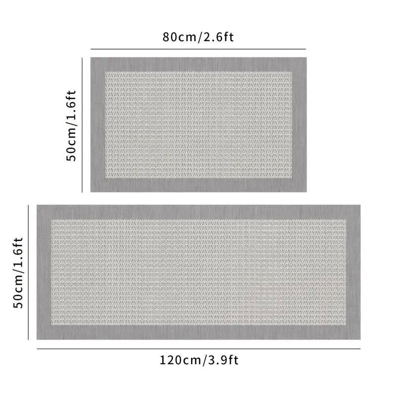 2-Pack Durable Kitchen Floor Mats, Non-Slip & Waterproof